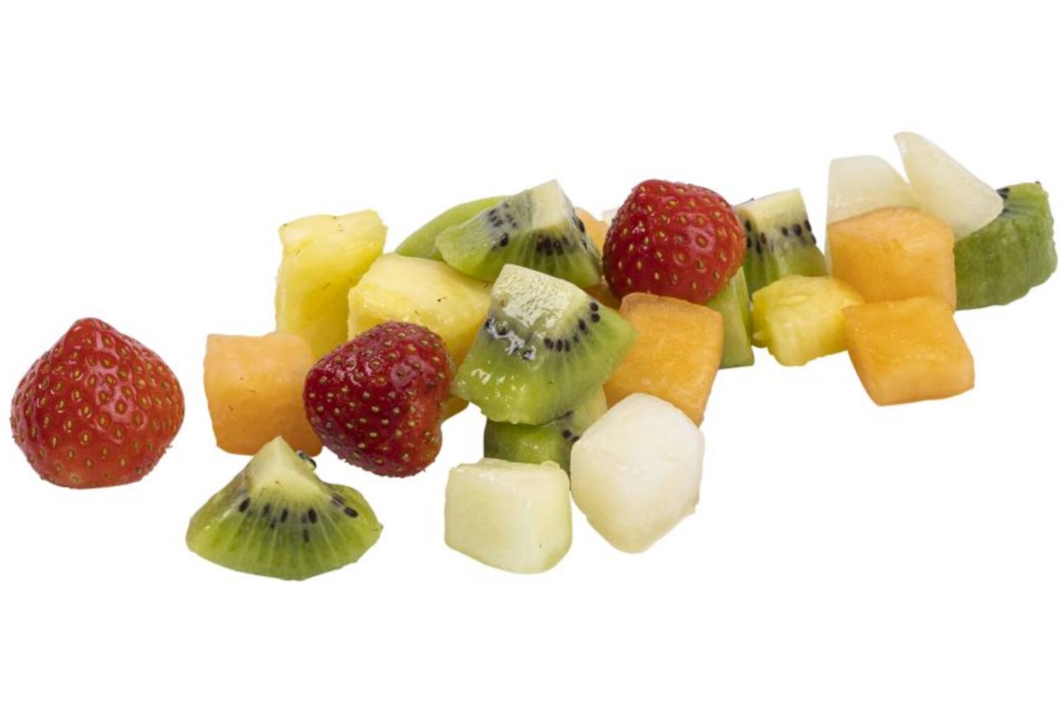 Fruitsalade luxe (fijn) tray 9x100gr
